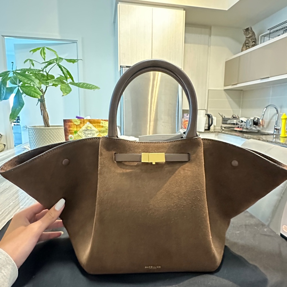 DeMellier The Midi New York in Mocha Suede/ Mocha Smooth